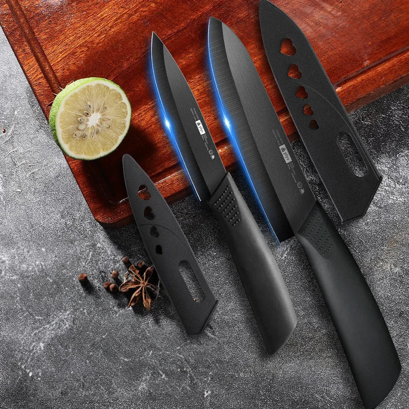 2 Pieces, Ceramic Fruit Knife Set Chef's Knife, Melon Knife and Fruit Knife - Essential kitchen utensils for perfect