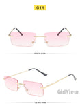 BOYSEEN Rimless Sunglasses | UV400 Gradient Stylish Eyewear for Men & Women Promise Mart