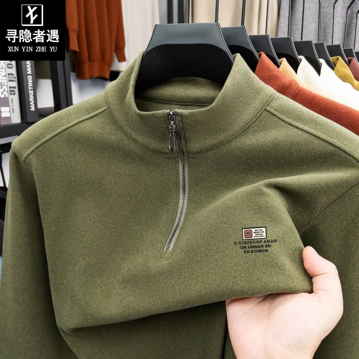 Men's Double-Sided Camere Long Sve T-irt Thiened Casual Warm Base irt Ci Walk All-Season Soft Comfortable Top