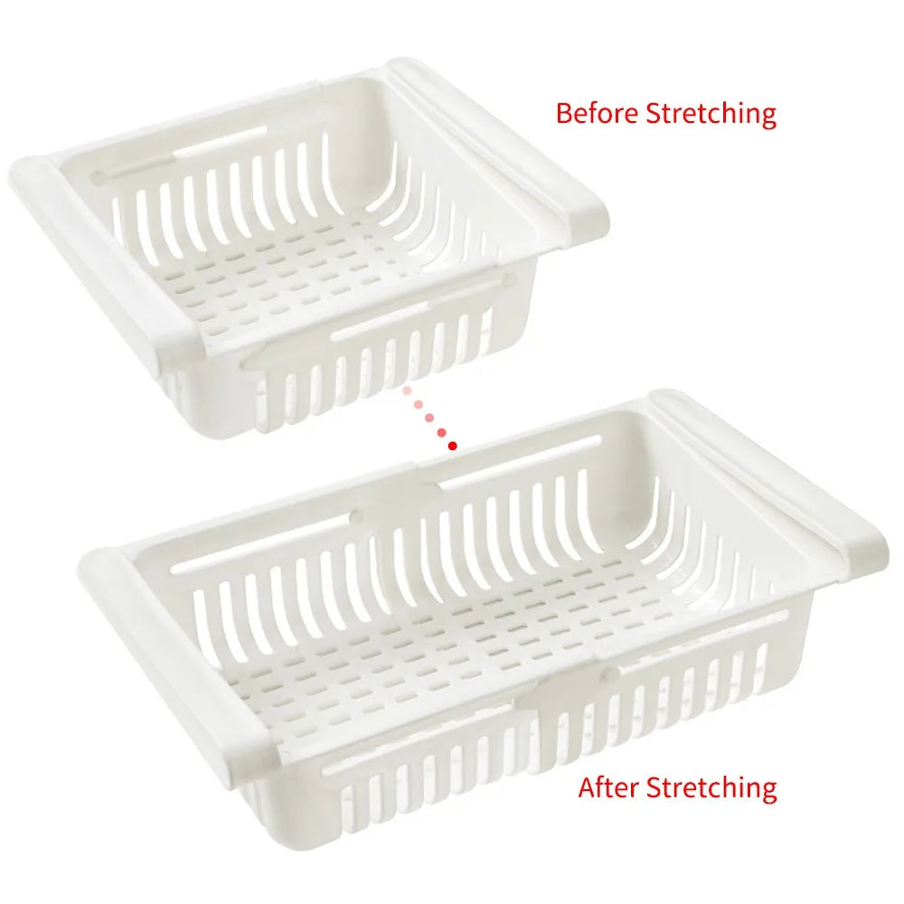 Kitchen Hanging Organizer Refrigerator Egg Fruit Storage Box Drawer Baskets Kitchen Accessories Fridge Organizer Shelf