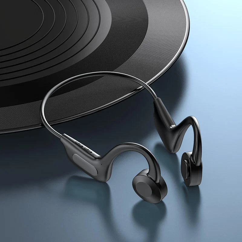 Hot Bone Conduction Swimming Headphones Bluetooth 5.4 IPX8 Waterproof Not In-Ear Wireless Plug-in Card Sports Headphones New