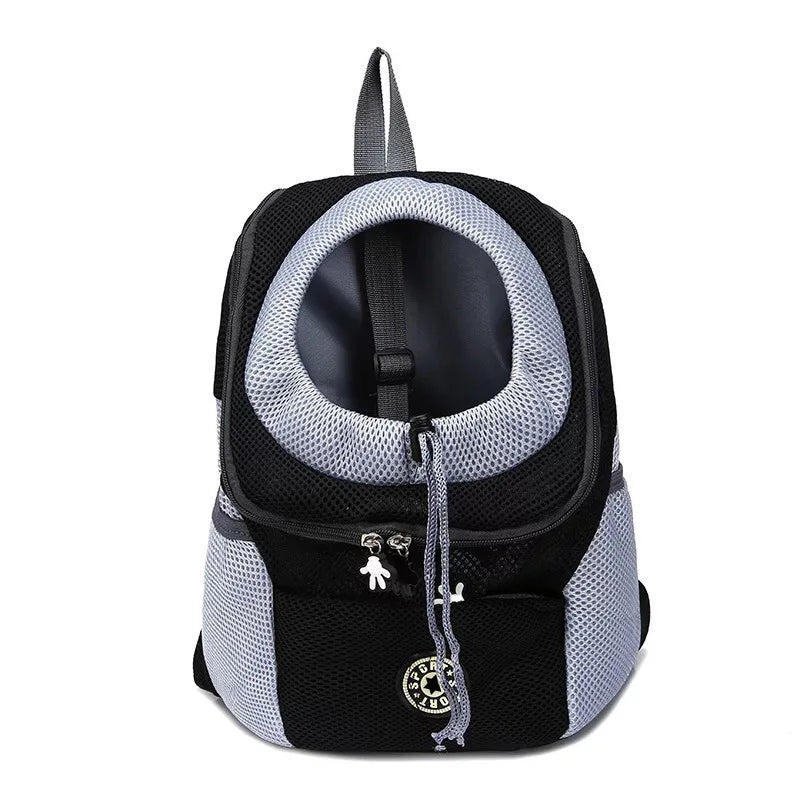 New Dog Pet Backpack Carrier Travel Bag Front Pack Breathable Adjustable with Safety Reflective Strips for Hiking Outdoor Cats