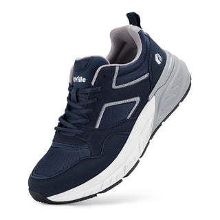 FitVille Newest Walking Shoes for Men Wide Width Sneakers with Arch Support for Flat Feet Heel Pain Relief Plantar Fasciitis Promise Mart