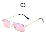 BOYSEEN Rimless Sunglasses | UV400 Gradient Stylish Eyewear for Men & Women Promise Mart