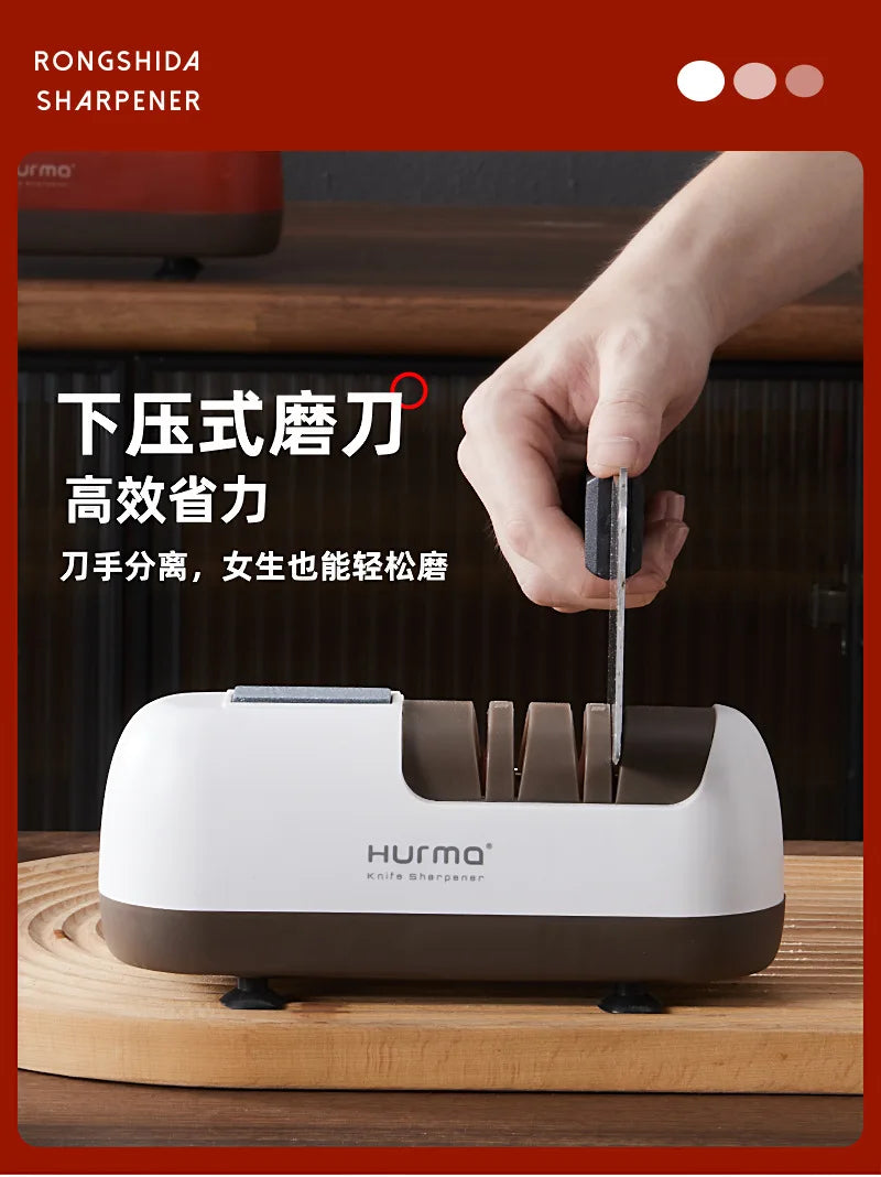 4-Stage Electric Knife Sharpener Professional Kitchen Knife & Scissors Sharpener Essential Kitchen Gadgets Accessories