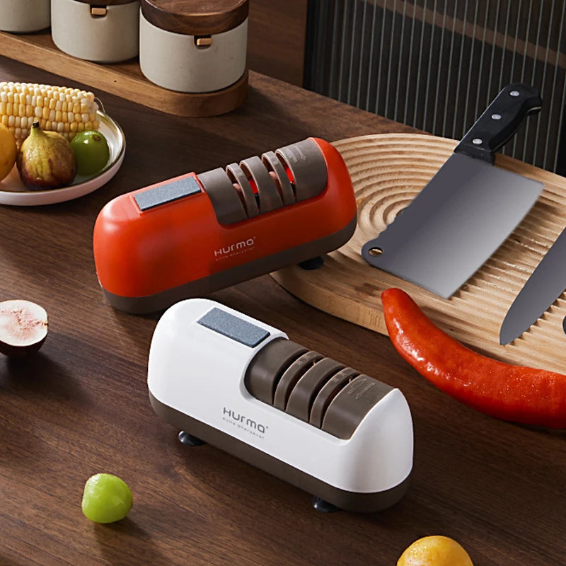 4-Stage Electric Knife Sharpener Professional Kitchen Knife & Scissors Sharpener Essential Kitchen Gadgets Accessories