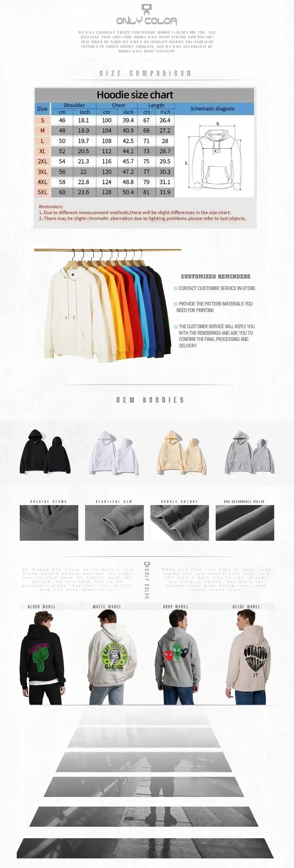 Hip-hop Sweatshirt Single Item Men's High Quality Colorful Bear Print Autumn and Winter Long-sleeved Hoodie New Style