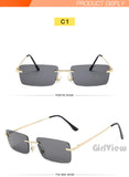 BOYSEEN Rimless Sunglasses | UV400 Gradient Stylish Eyewear for Men & Women Promise Mart