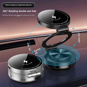 15W Wireless Charger  Double Sides Phone Holder Magnetic Vacuum Adsorption Bracket Foldable GPS Stand Electric Sucker Cup Suppor Promise Mart
