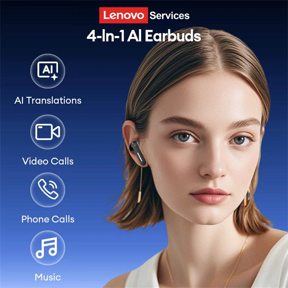 2026 Lenovo Original LE209 Wireless Earphones TWS Bluetooth 6.0 In Ear Earbuds Long Battery Life Earphones Mic Stereo ENC Noise
