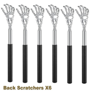 Portable Extendable Back Scratcher Stainless Steel Telescoping Back Scratcher for Both Human and Pets Extendable Back Massager Promise Mart