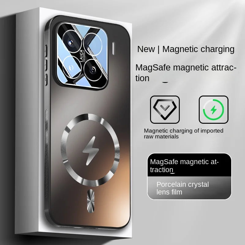 For Xiaomi 15 15 Pro TPU material lens full protective case features magnetic shock-proof and anti-fingerprint phone cover