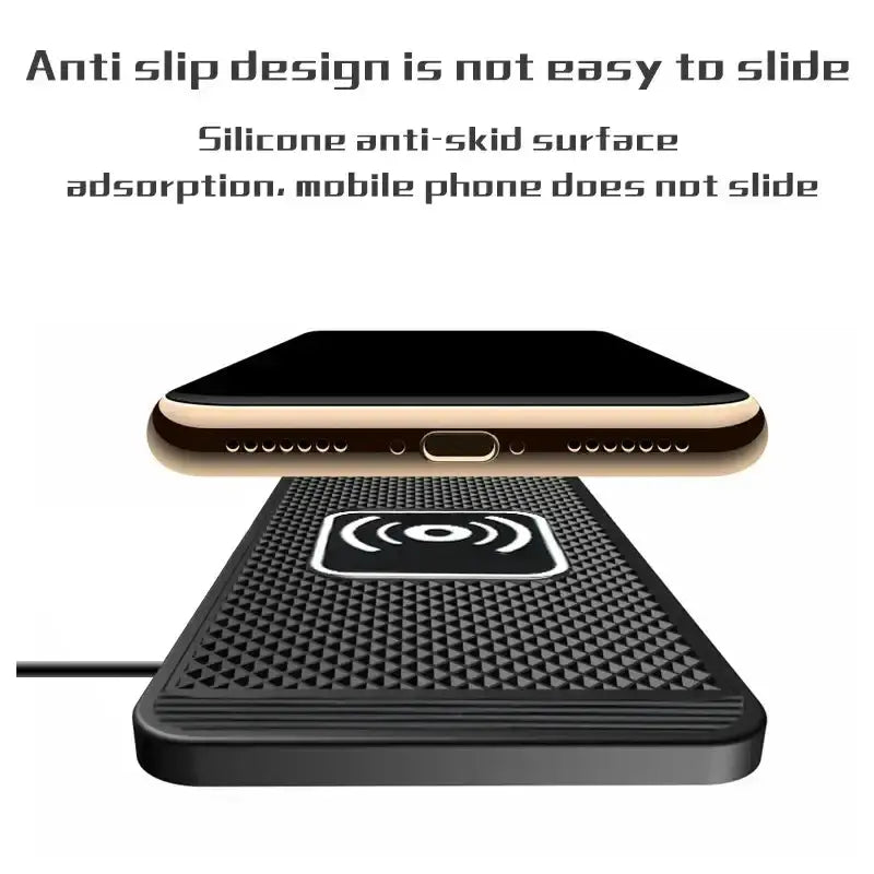 Wireless Car Charger Charging Pad 15w Non Slip Qi Fast Charger For Car Wireless Phone Charger For Android For IPhone 11/12/13/14 Promise Mart