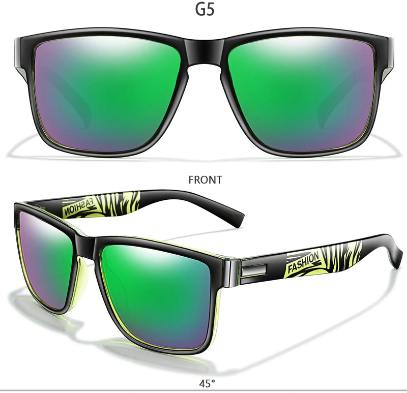 Classic Sunglasses for Men and Women Outdoor Sports Cycling Fishing Hiking Golf, Travel Square Glasses with UV Protection Promise Mart