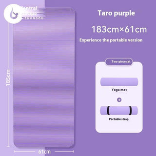 10MM Non-Slip Athletic Yoga Mat for Home Training, Pilates and Gymnastics Promise Mart