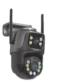 Wireless WiFi Monitor Full-Color Night Vision Waterproof Dome Camera HD 6MP Binocular Camera