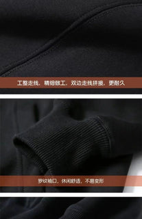 Sweatshirt Men's Autumn Winter Wear 2025 New Fashion Brand Round Neck Plus Velvet Thickened Versatile Pullover Long-sleeved Top Promise Mart