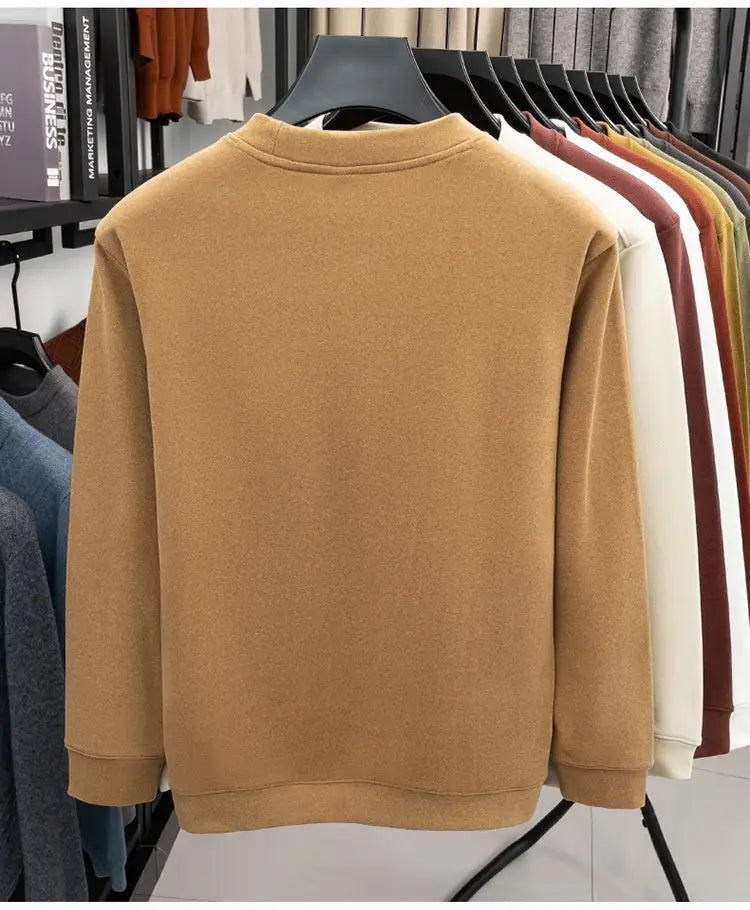 Men's Double-Sided Camere Long Sve T-irt Thiened Casual Warm Base irt Ci Walk All-Season Soft Comfortable Top