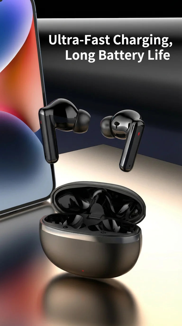 2026 NEW in Ear Bluetooth Earphones with Dual Microphones, Stereo Noise Reduction, Bass HIFI Touch Music Game Earphones