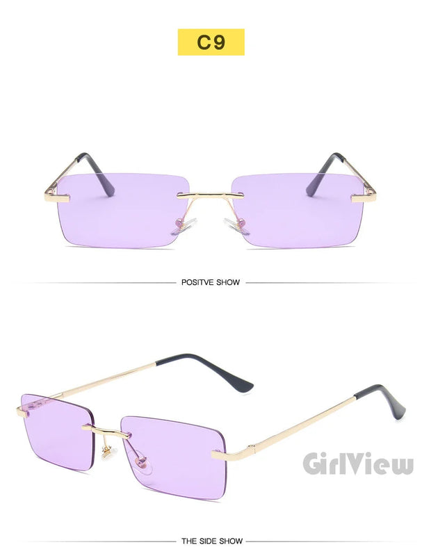 BOYSEEN Rimless Sunglasses | UV400 Gradient Stylish Eyewear for Men & Women Promise Mart