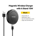 Essager Magnetic Wireless Charger With Holder 15W Fast Charging For iPhone16 15 14 13Pro Max Airpods Mini Wireless Phone Charger