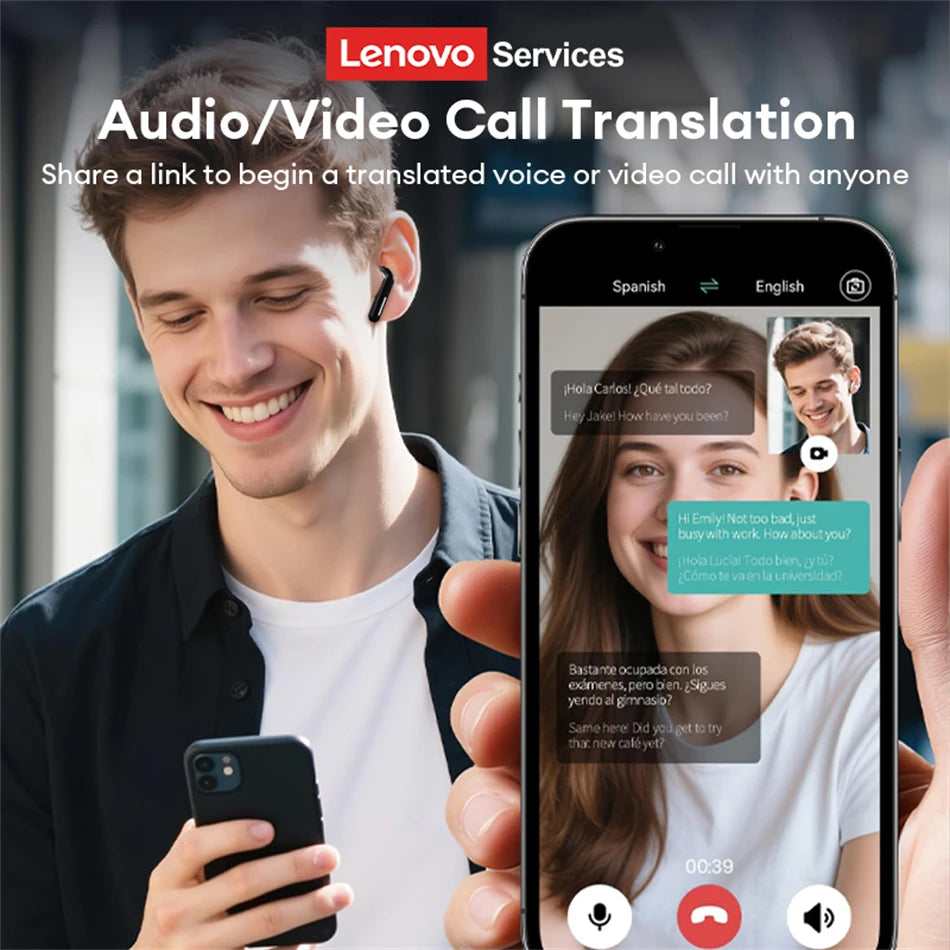 2026 Lenovo Original LE209 Wireless Earphones TWS Bluetooth 6.0 In Ear Earbuds Long Battery Life Earphones Mic Stereo ENC Noise