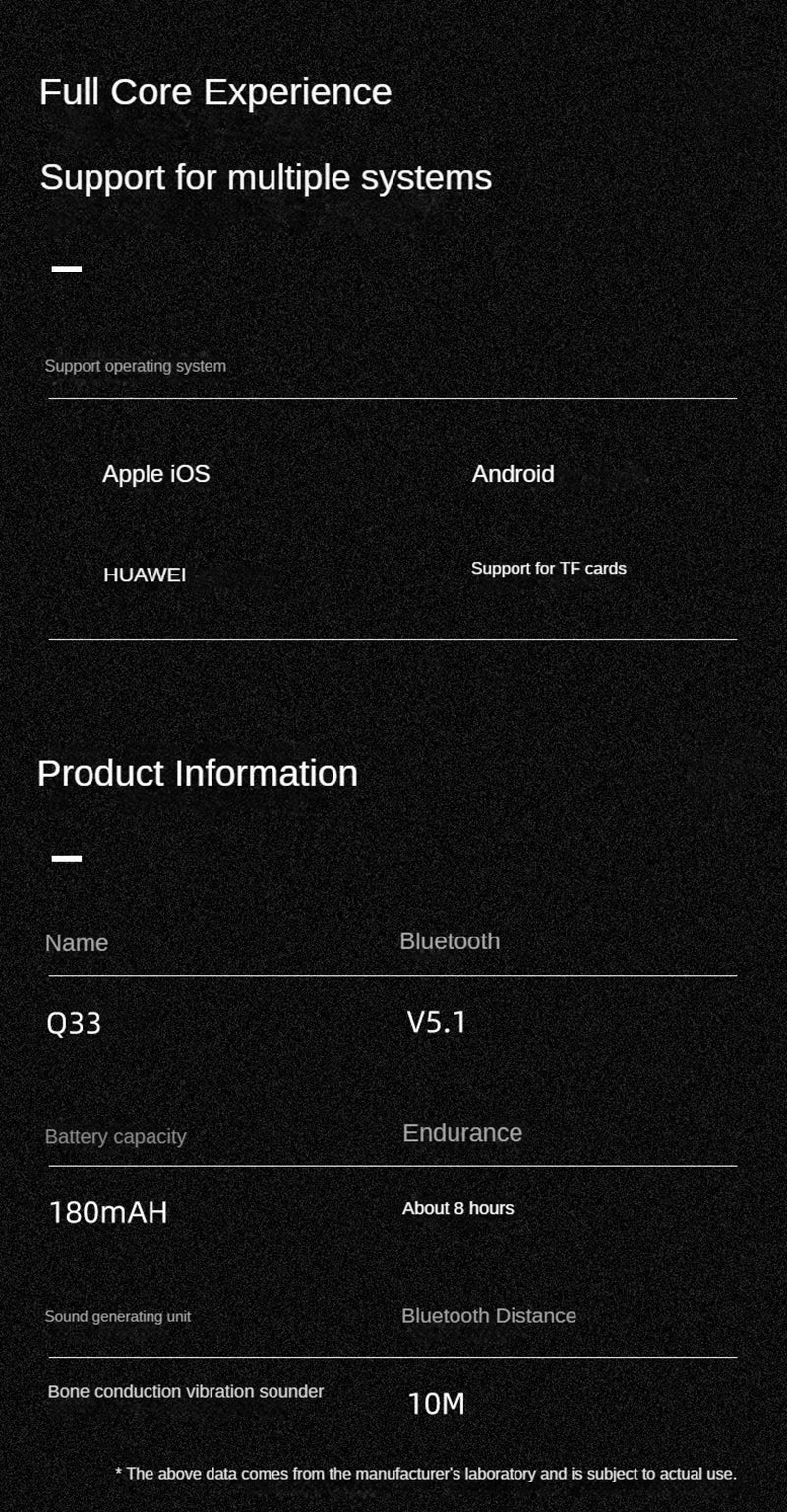 Hot Bone Conduction Swimming Headphones Bluetooth 5.4 IPX8 Waterproof Not In-Ear Wireless Plug-in Card Sports Headphones New