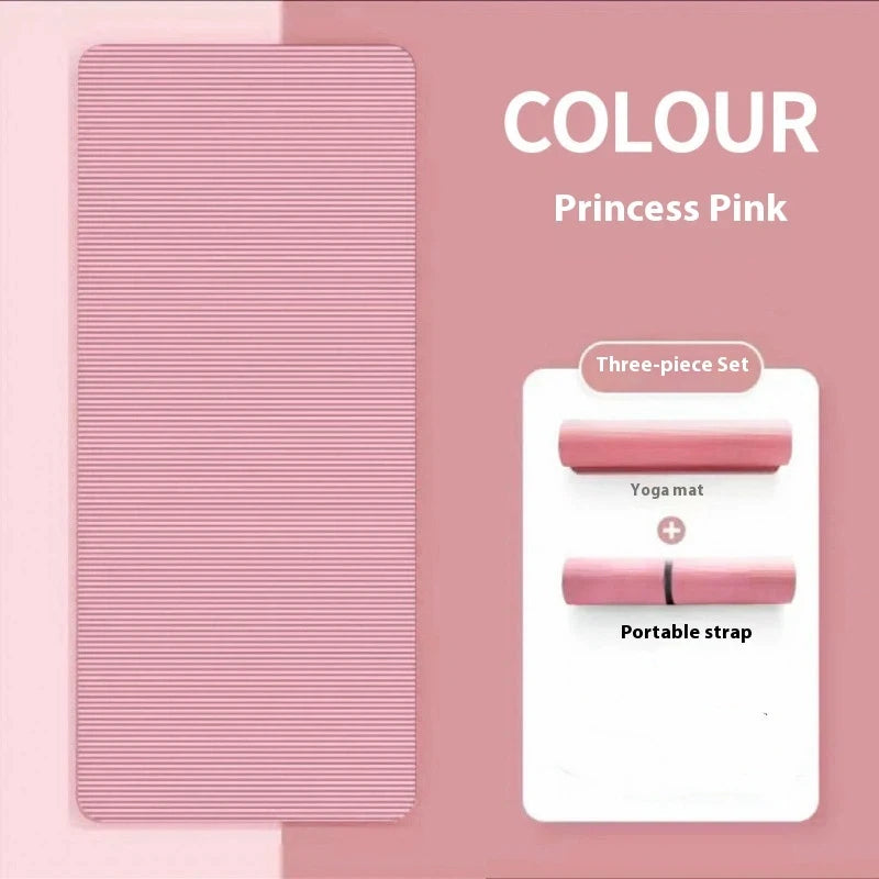 10MM Non-Slip Athletic Yoga Mat for Home Training, Pilates and Gymnastics