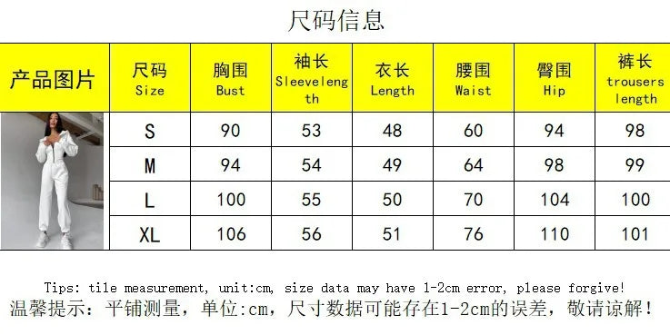 Zekye Women's Autumn Solid Color Waist-Cinched Hooded Sweatshirt Long Pants 2-Piece Sporty Casual Set Women's Tracksuit Elegant