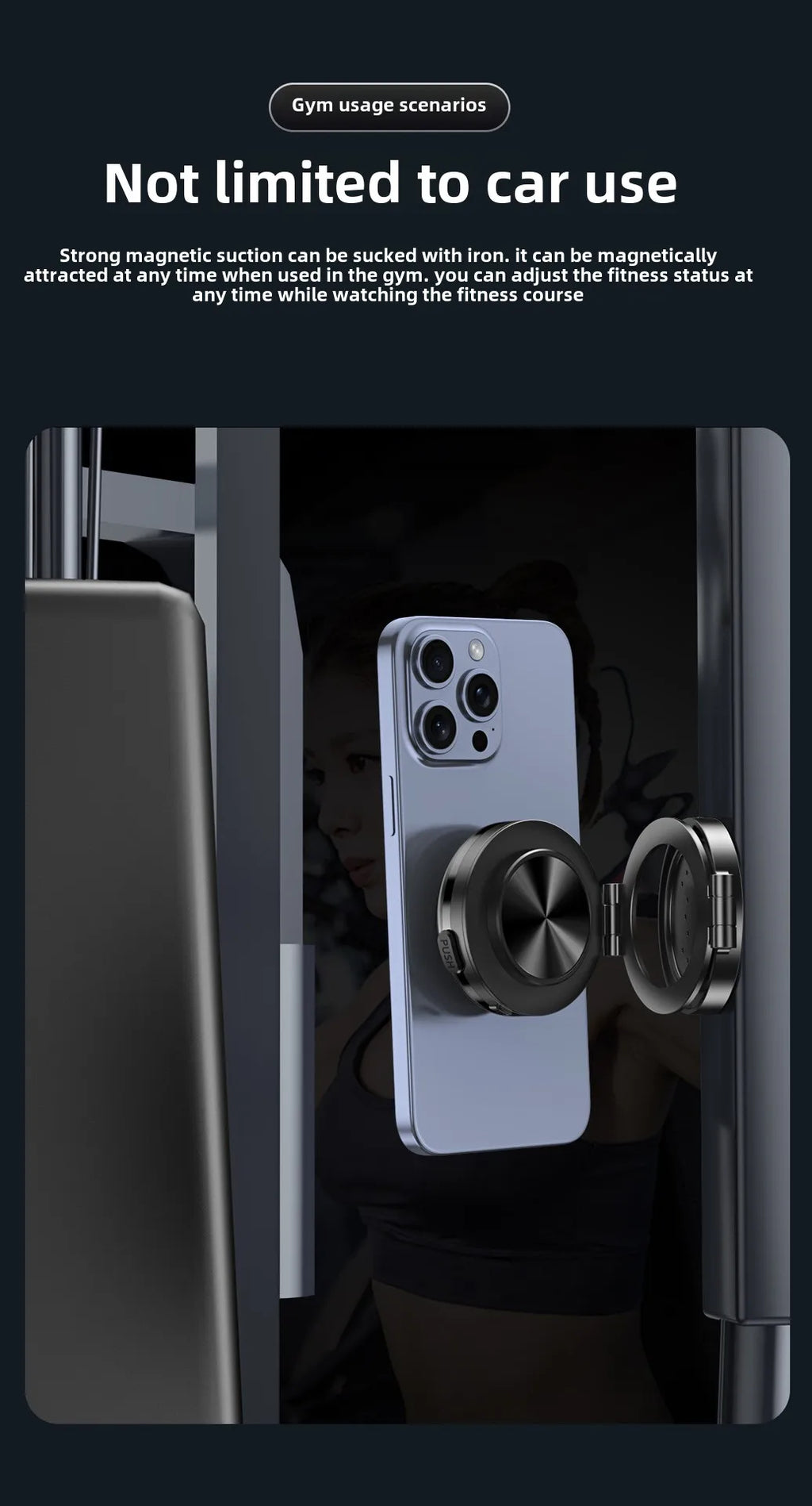 15W Wireless Charger  Double Sides Phone Holder Magnetic Vacuum Adsorption Bracket Foldable GPS Stand Electric Sucker Cup Suppor