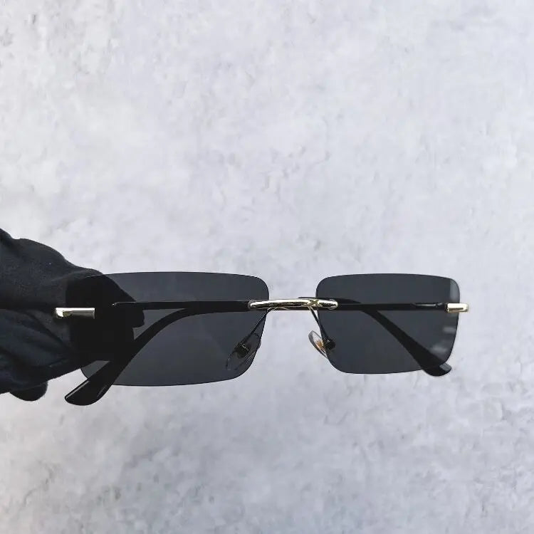 BOYSEEN Rimless Sunglasses | UV400 Gradient Stylish Eyewear for Men & Women Promise Mart