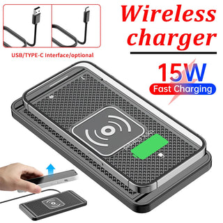 Wireless Charger Can Cut 15W Intelligent Automatic Sensing Suitable For Android, Huawei Fast Charging, Car Home Charger Promise Mart