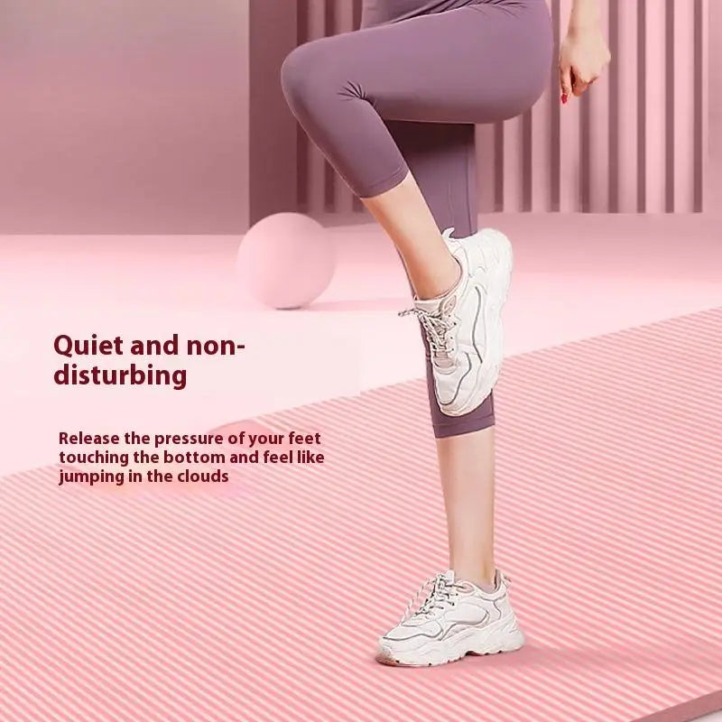 10MM Non-Slip Athletic Yoga Mat for Home Training, Pilates and Gymnastics