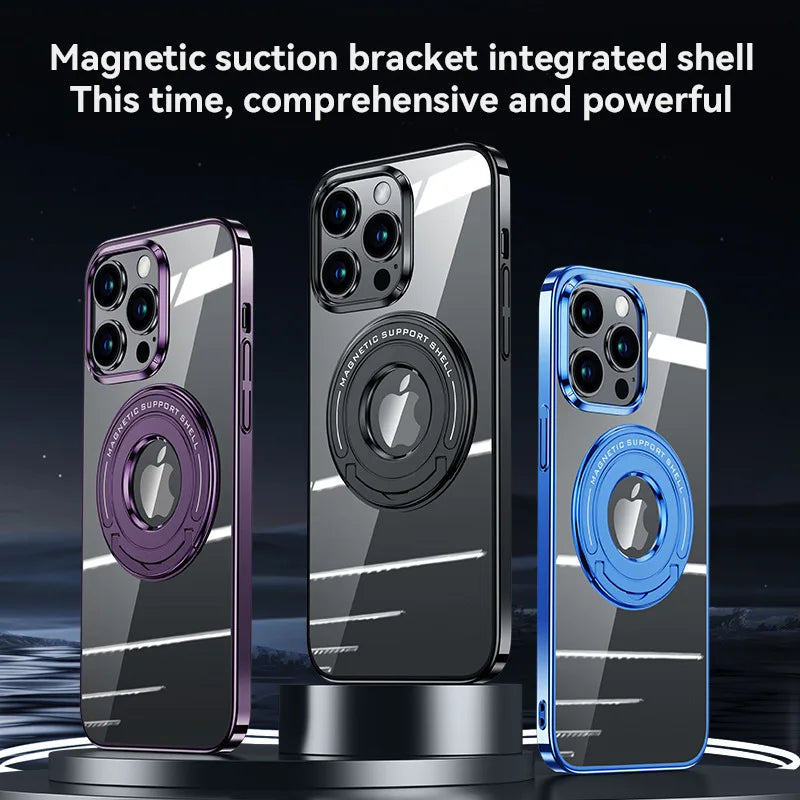 Magnetic Ring Case For iPhone 14 Pro Max 13 Pro 12 Metal Holder Cover Anti-knock Cases For iPhone14 iPhone13 iPhone12