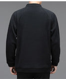 Men's Sweatshirs Spring Fall Long-sleeved T-shirt Top Loose Trend Round Neck Bottoming Shirt Lightweight Casual Sports Promise Mart