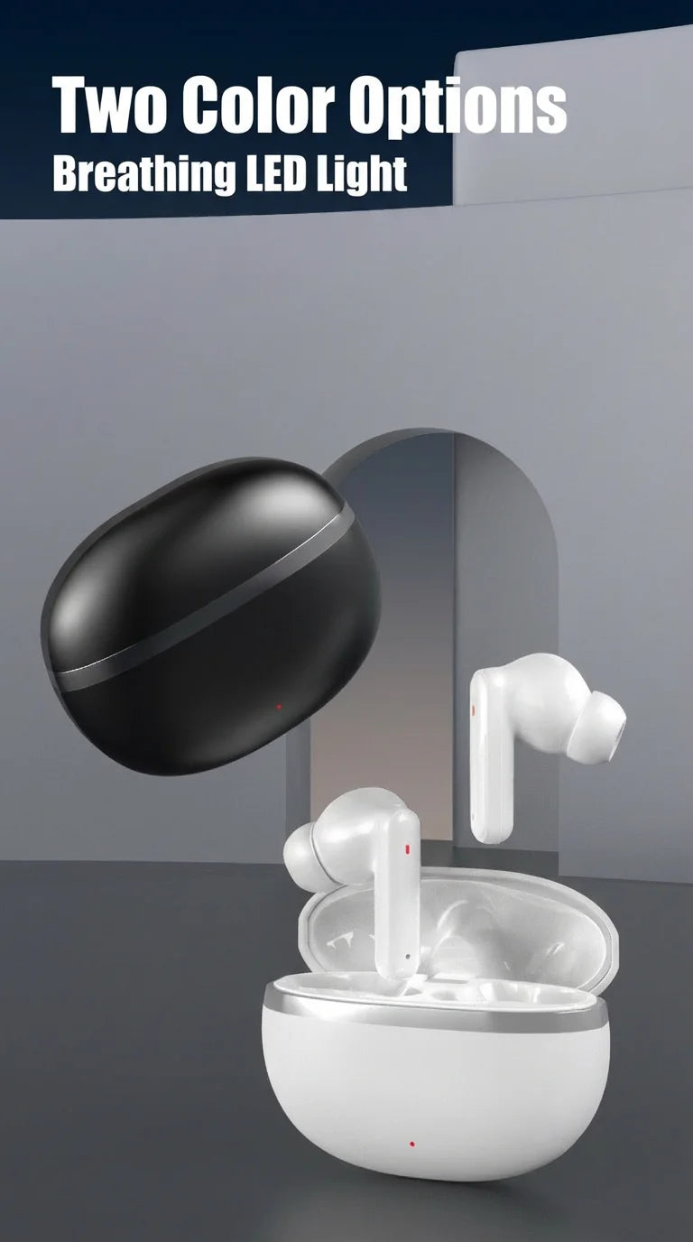 2026 NEW in Ear Bluetooth Earphones with Dual Microphones, Stereo Noise Reduction, Bass HIFI Touch Music Game Earphones