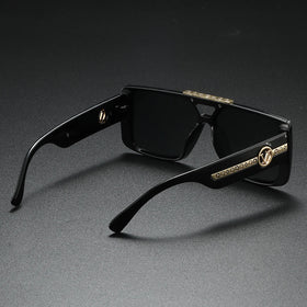 New classic retro black square frame for men, exquisite temple pattern decoration, fashionable and trendy Promise Mart