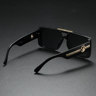 New classic retro black square frame for men, exquisite temple pattern decoration, fashionable and trendy Promise Mart
