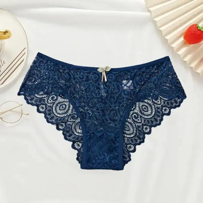 Women's Lace Panties New Sexy Underwear Female Low-Rise Bragas Mujer Cotton Crotch Breathable Lace Panty Culottes Femme