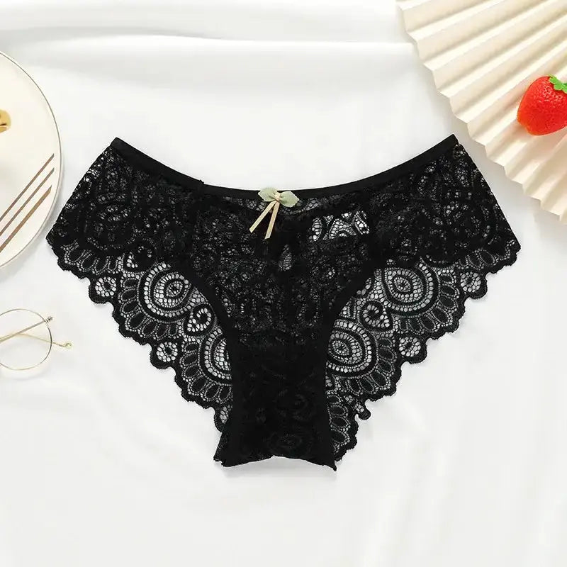 Women's Lace Panties New Sexy Underwear Female Low-Rise Bragas Mujer Cotton Crotch Breathable Lace Panty Culottes Femme