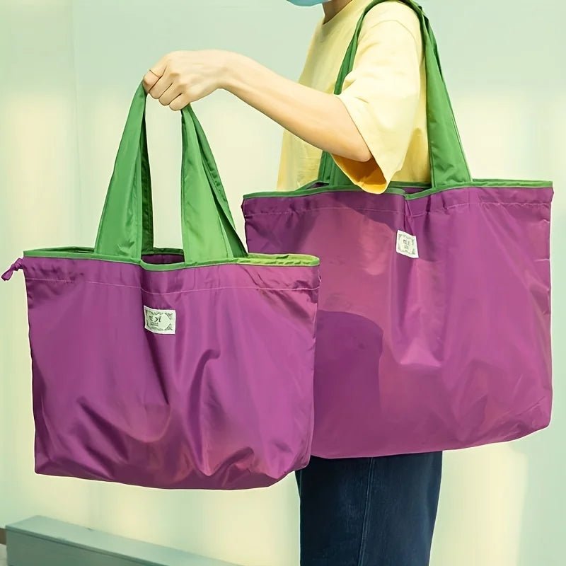 Foldable Eco-Friendly Drawstring Shopping Shoulder Bag