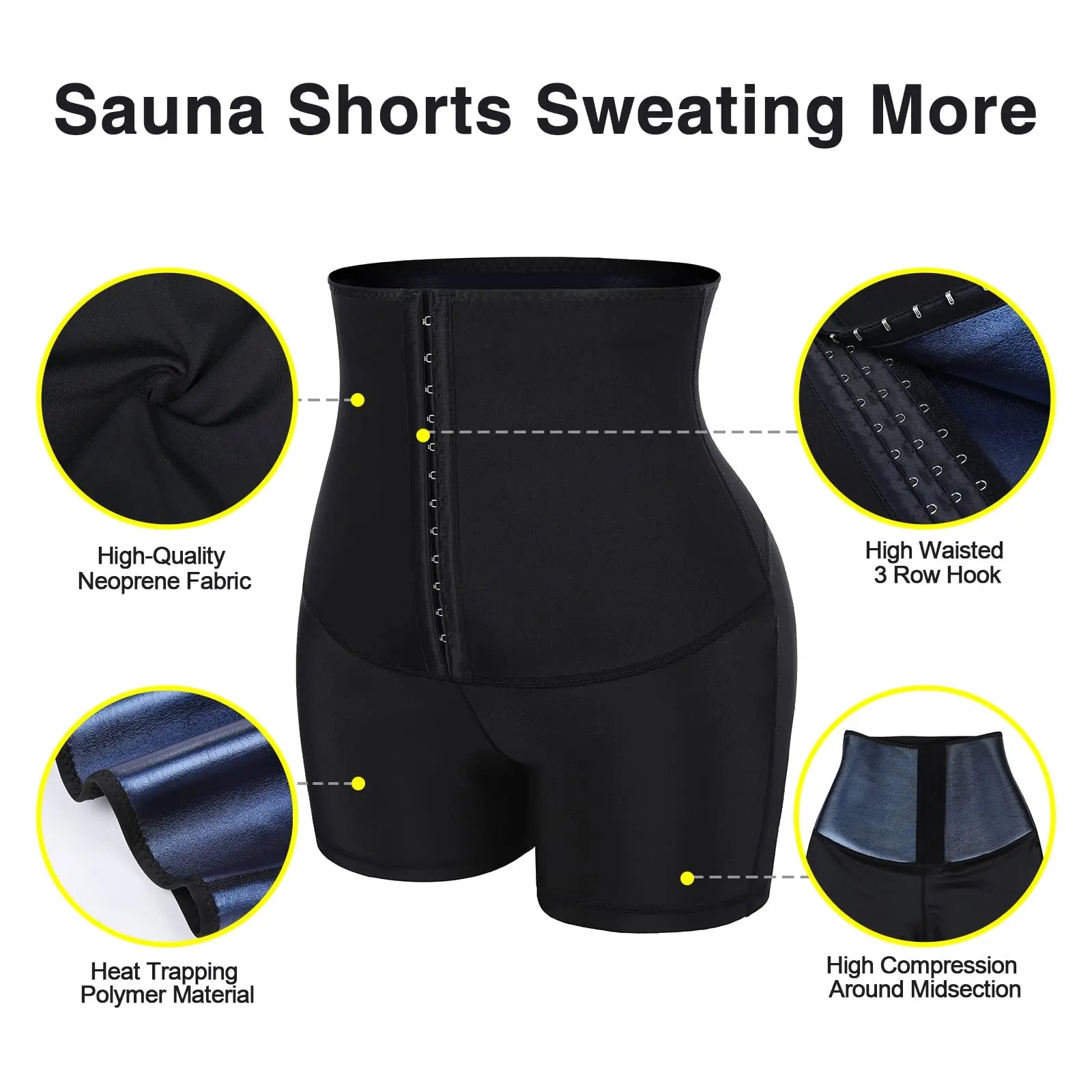 Sauna Sweat Shapewear Shorts Pants Thigh Slim Suit Waist Trainer Weight Loss Shaper Sweatsuit Fitness Compression Thermo Workout