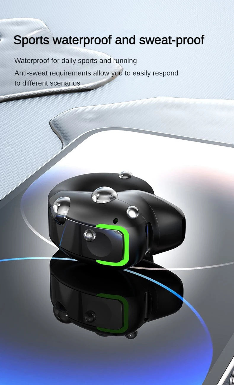 SK GD28 Bone Conduction TWS Headphones Bluetooth V5.3 Ear Clip Lightweight Business Sports Game Headset with Mic Noise Reduction