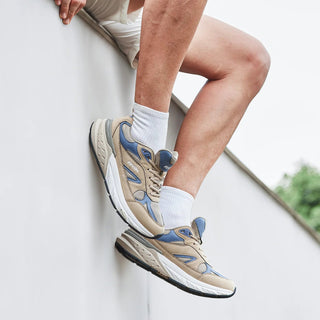 FitVille Newest Walking Shoes for Men Wide Width Sneakers with Arch Support for Flat Feet Heel Pain Relief Plantar Fasciitis Promise Mart