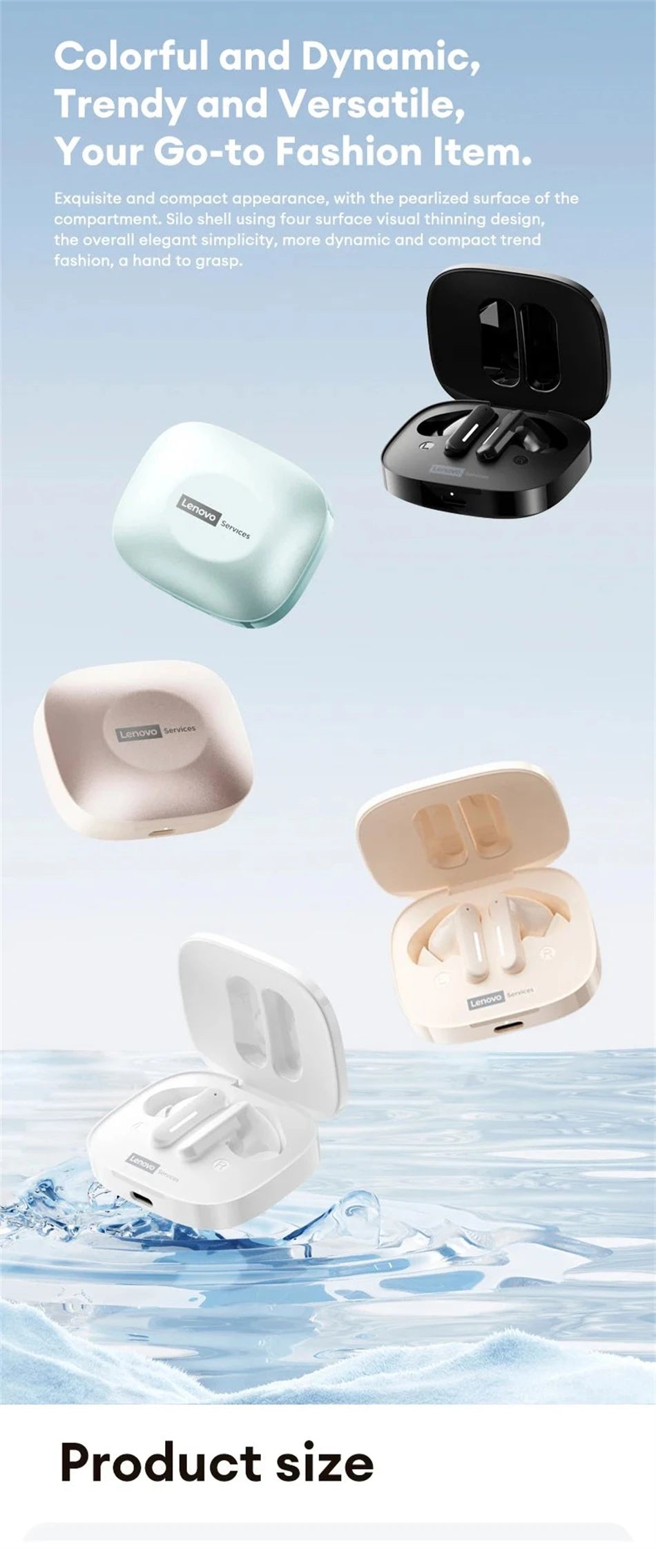 2026 Lenovo Original LE209 Wireless Earphones TWS Bluetooth 6.0 In Ear Earbuds Long Battery Life Earphones Mic Stereo ENC Noise