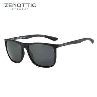 ZENOTTIC Square Polarized Sunglasses for Men Ultralight Carbon Fiber Sun Glasses Driving Fishing Golf Sports UV400 Protection
