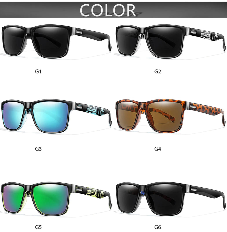 Classic Sunglasses for Men and Women Outdoor Sports Cycling Fishing Hiking Golf, Travel Square Glasses with UV Protection Promise Mart