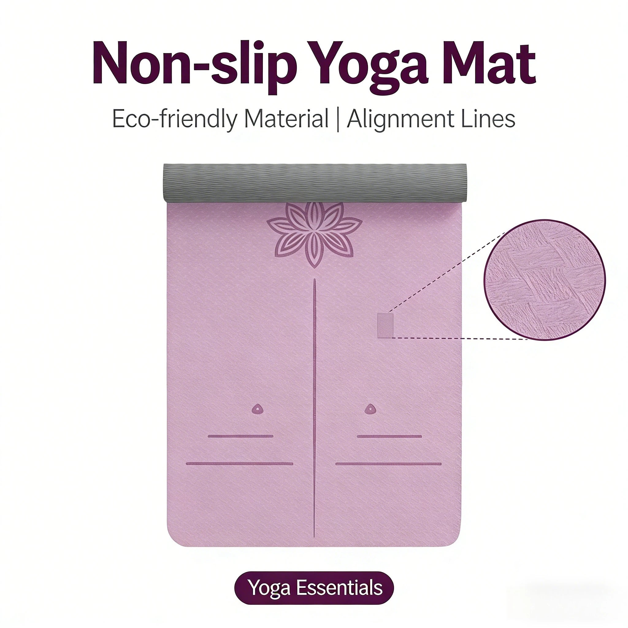 Yoga mat for girls, shock absorption, silent non-slip floor mat, home thickened sports, dance fitness