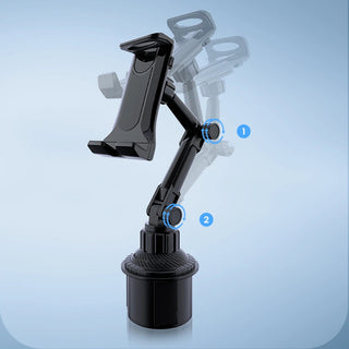 Car Tablet Stand Cup Slot 360 Adjustable Smartphone Holder 270 Tilt Bar Triangular Base Ram Mount SUV Tools for Ipad Pro 11 Air Promise Mart