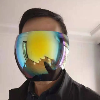 Anti-Fog Transparent Face Cover | Cycling Sunglasses Full Face Shield Protective Mask